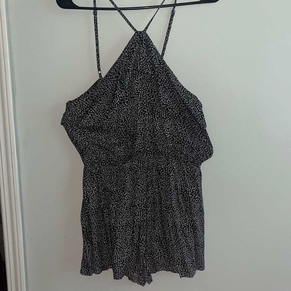 Black & White Patterned Romper
